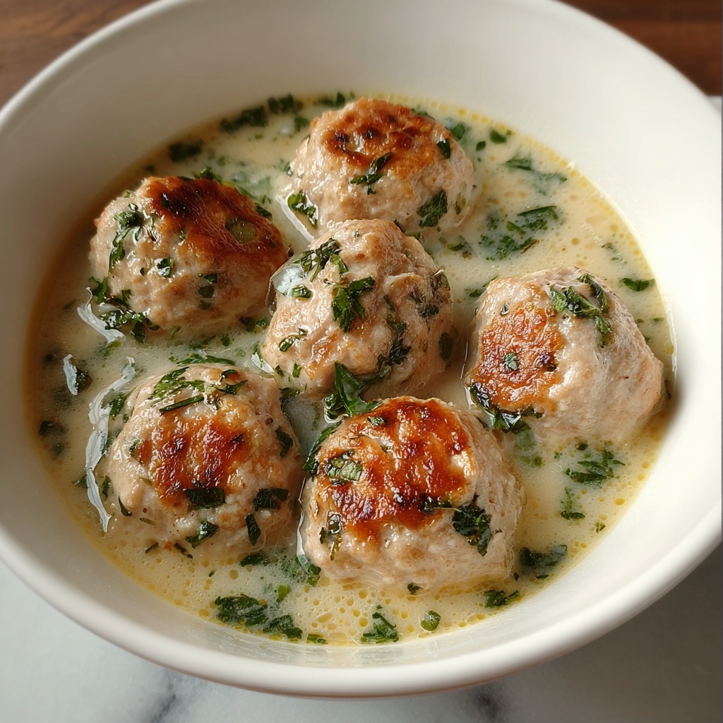 Mini Turkey Meatball Italian Wedding Soup Recipe - Recipe Image