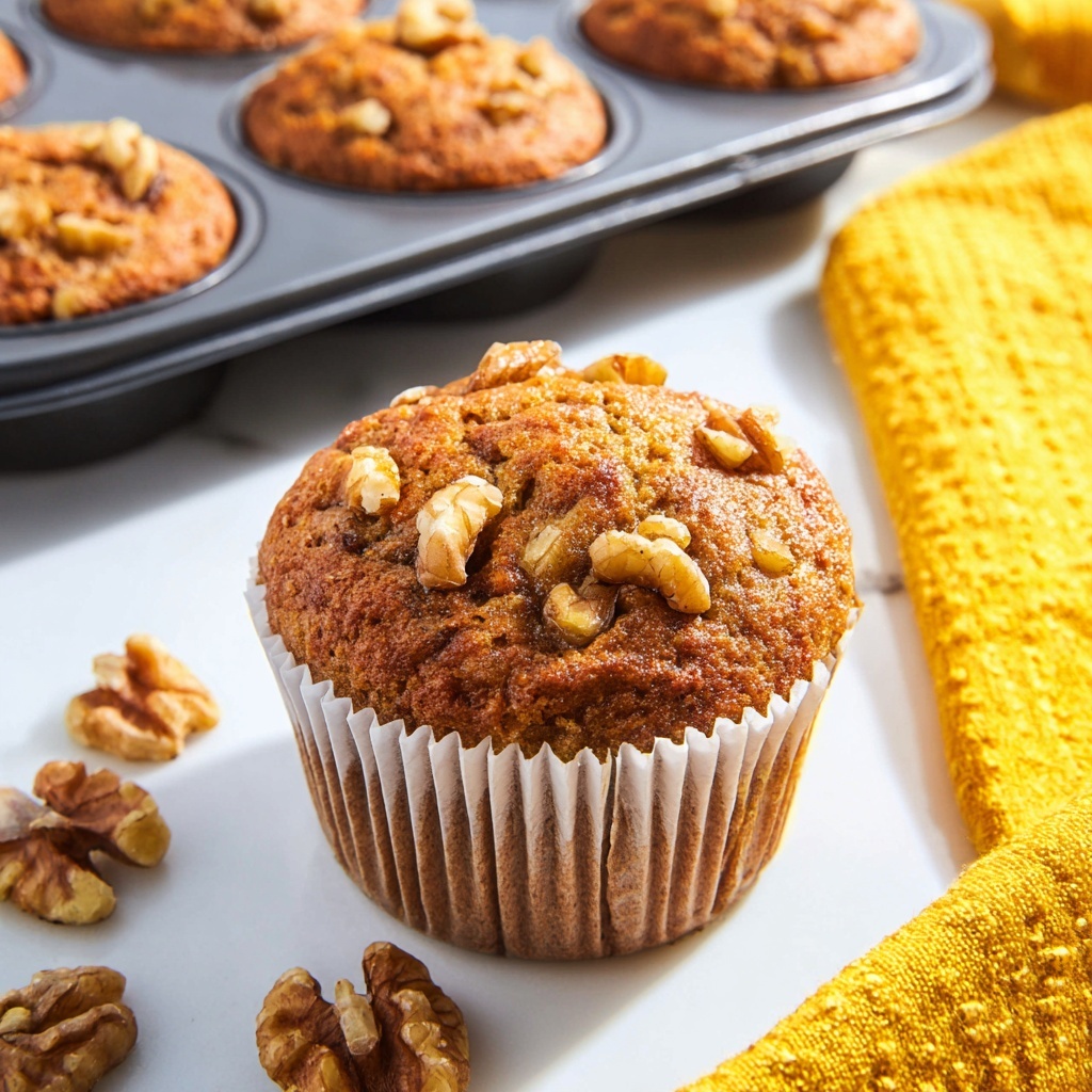 Best Ever Banana Nut Muffins Recipe - Recipe Image