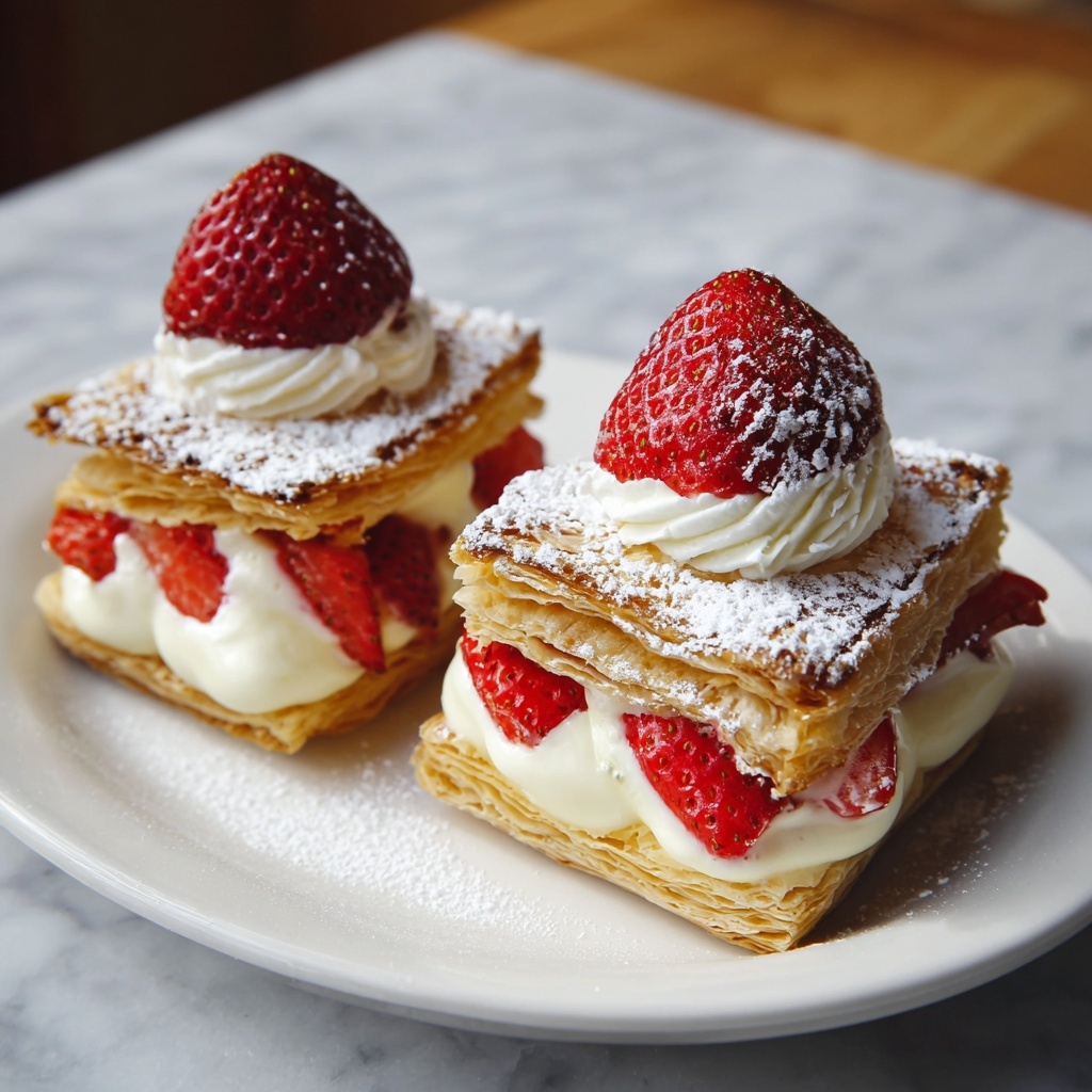 Strawberry Napoleons Recipe - Recipe Image
