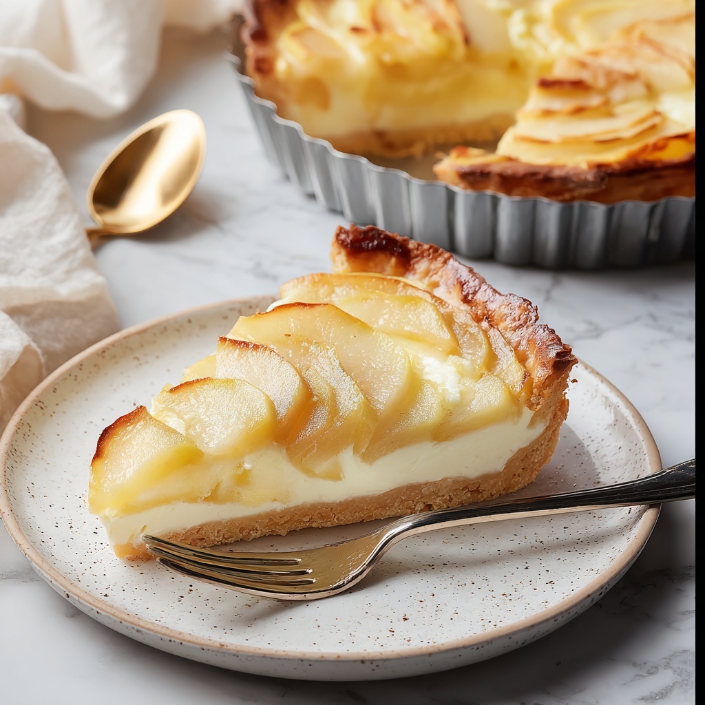 French Custard Pie with Apples (Flan Parisien) Recipe - Recipe Image