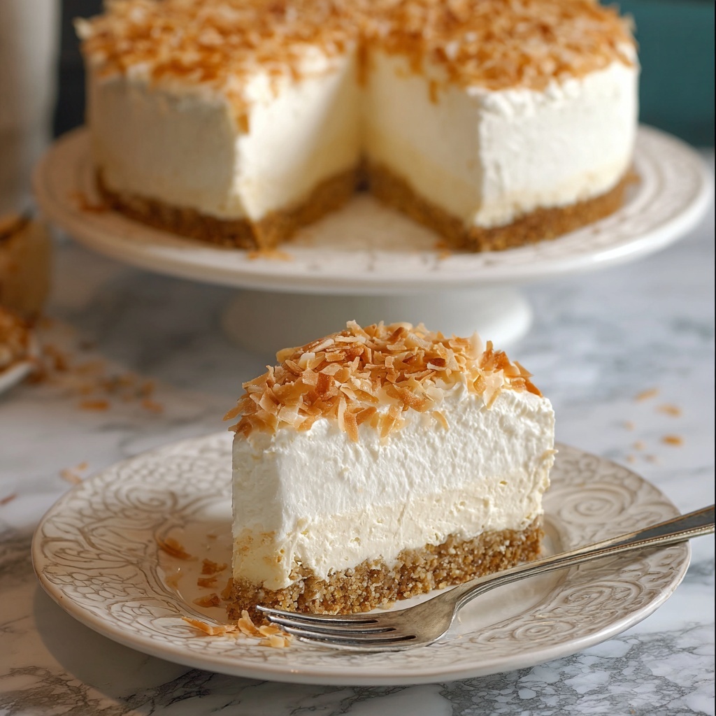 Coconut Cheesecake Recipe - Recipe Image