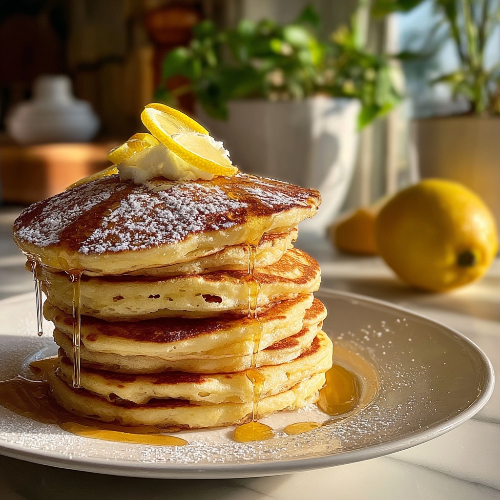Lemon Ricotta Pancakes Recipe - Recipe Image