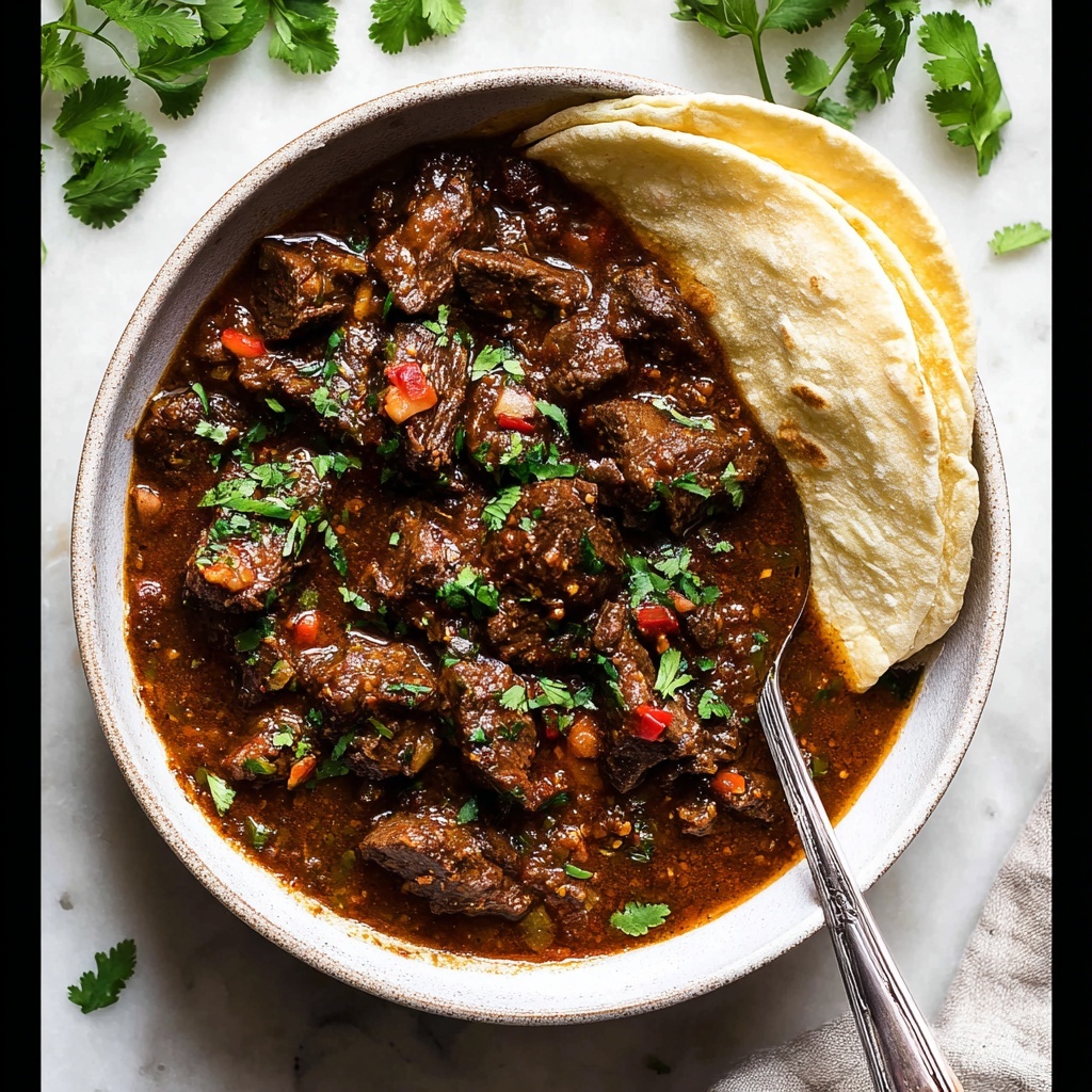 Carne Guisada with Flour Tortillas Recipe - Recipe Image