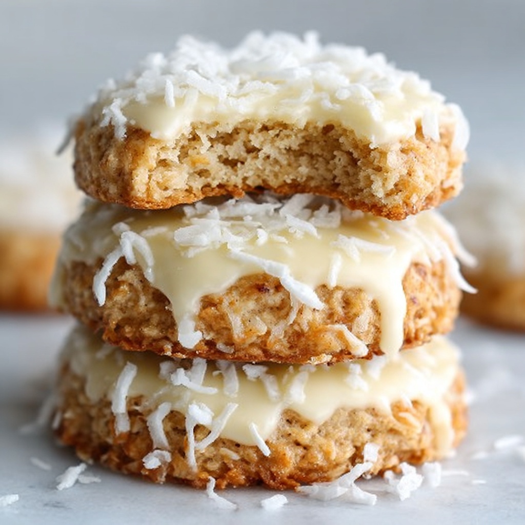 Coconut Lemon Cheesecake Cookies Recipe - Recipe Image