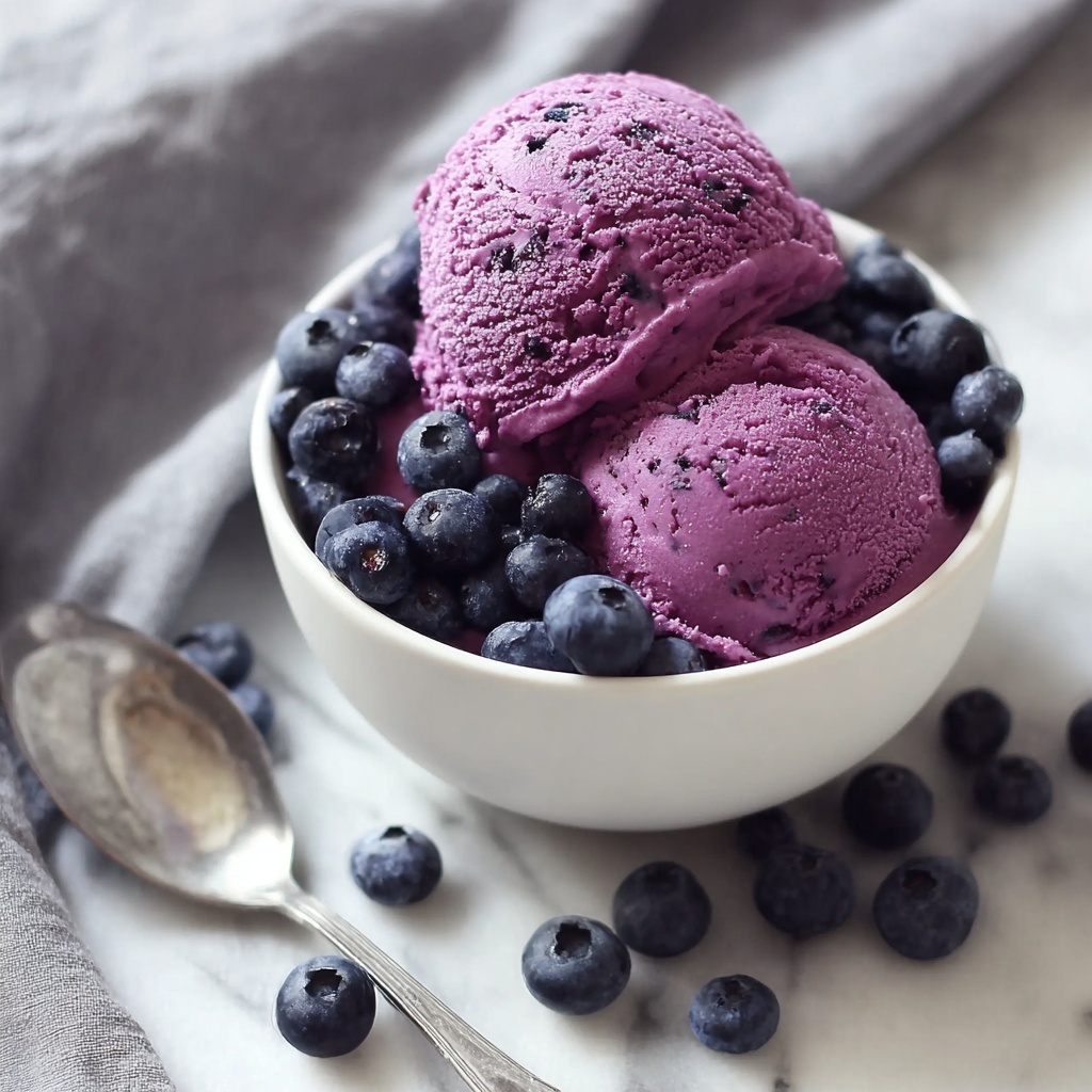 Blueberry Frozen Yogurt Recipe - Recipe Image