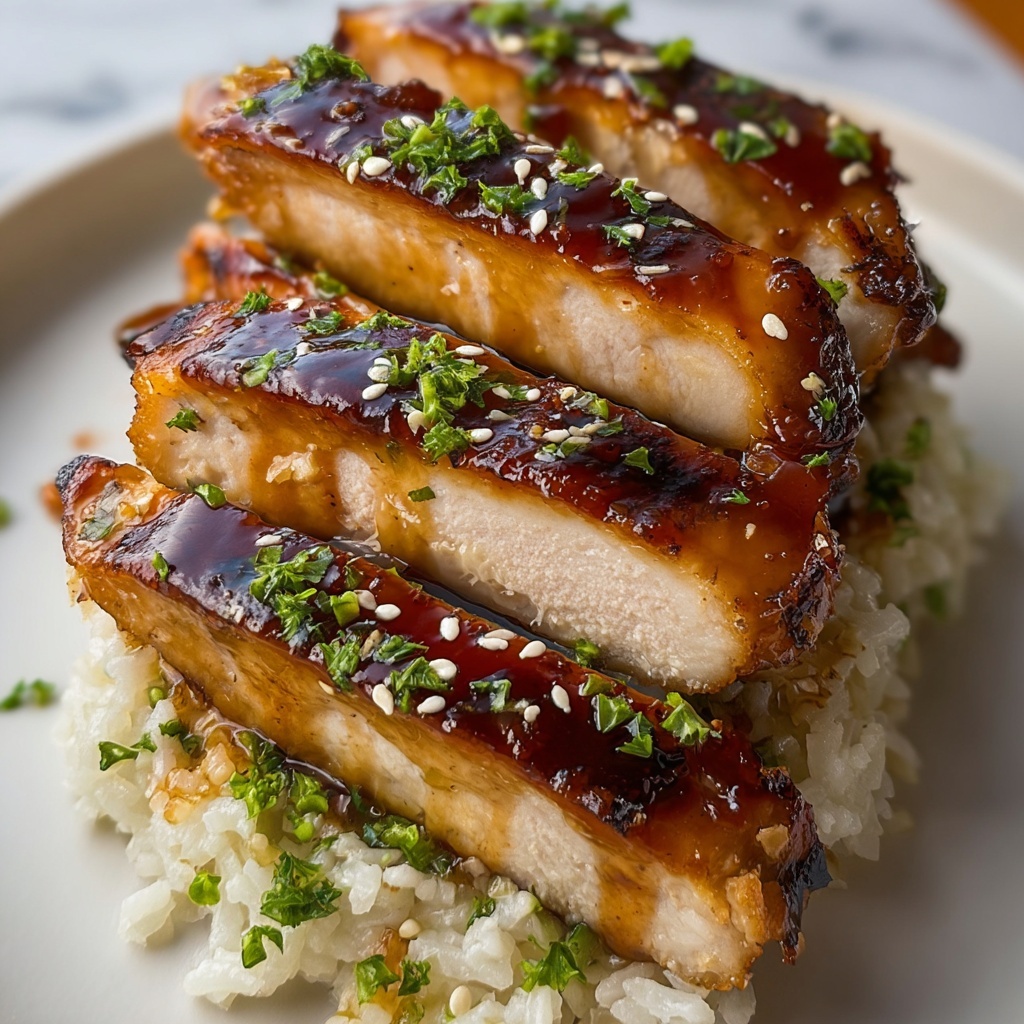 Sweet and Savory Honey Garlic Chicken Breasts Recipe - Recipe Image
