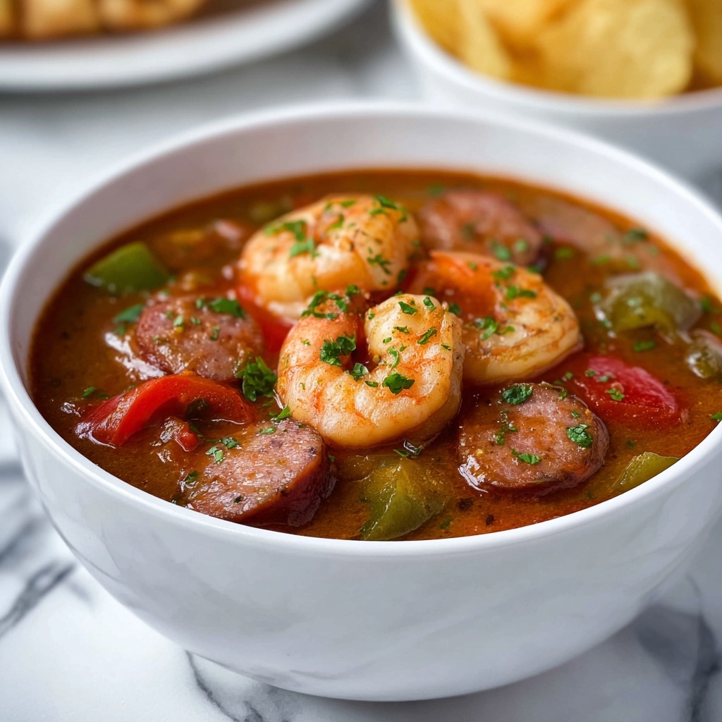 Instant Pot Cajun Shrimp and Sausage Gumbo Recipe - Recipe Image