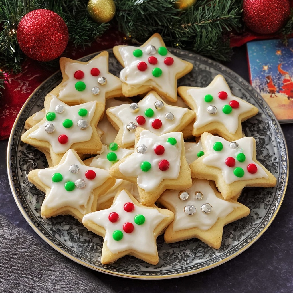 Festive Star-Shaped Cookies Recipe - Recipe Image
