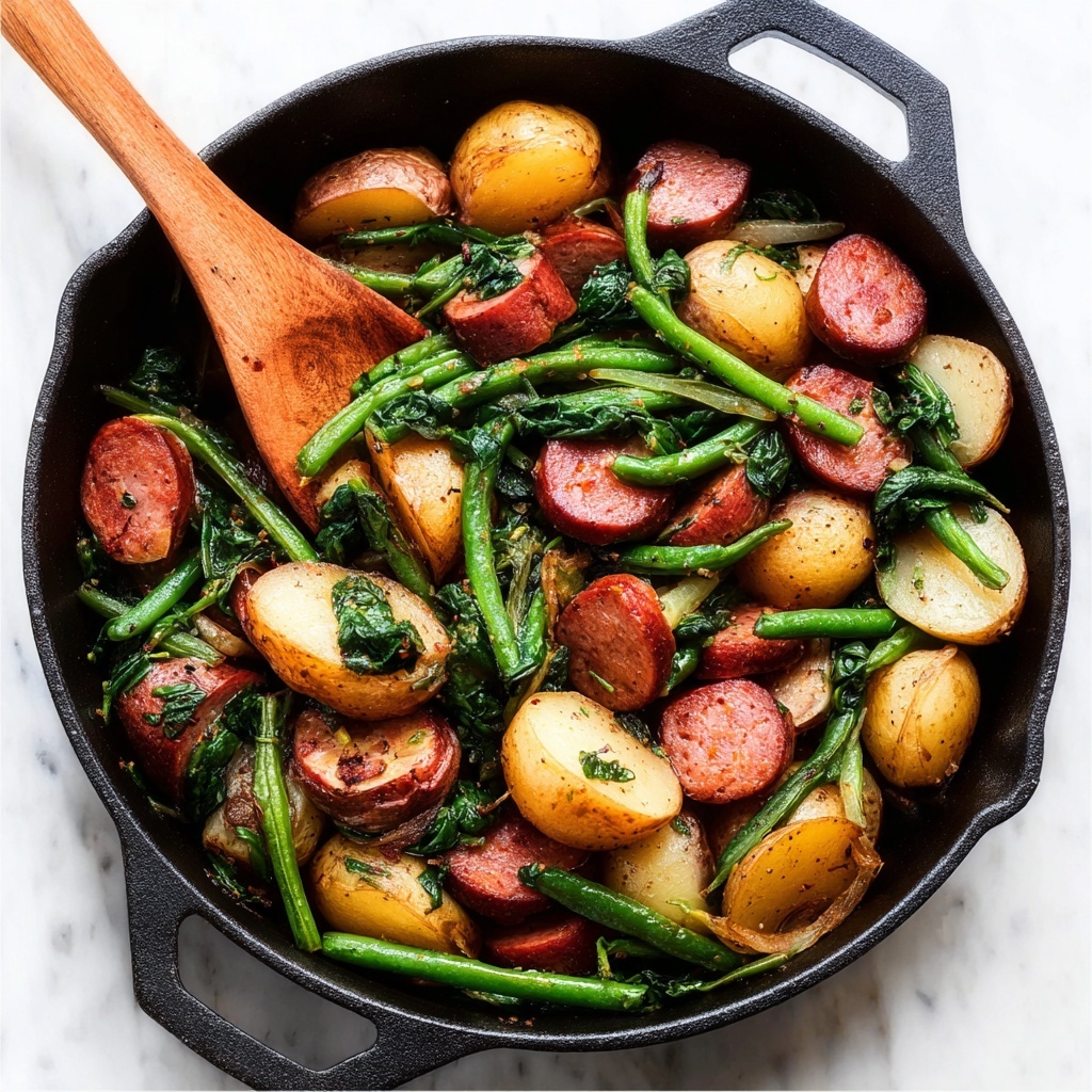 One-Skillet Kielbasa and Potatoes Recipe - Recipe Image