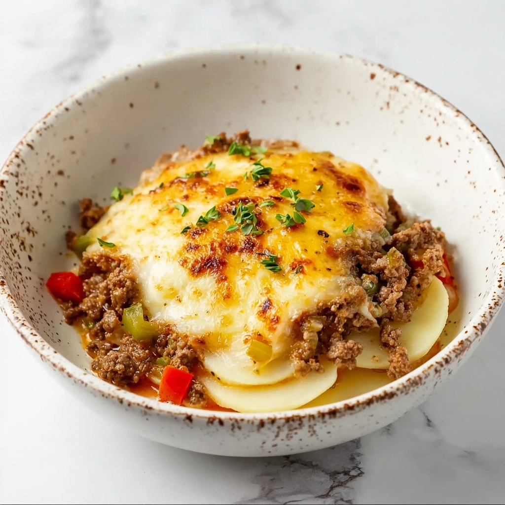 Cheesy Potato Beef Bake Recipe - Recipe Image