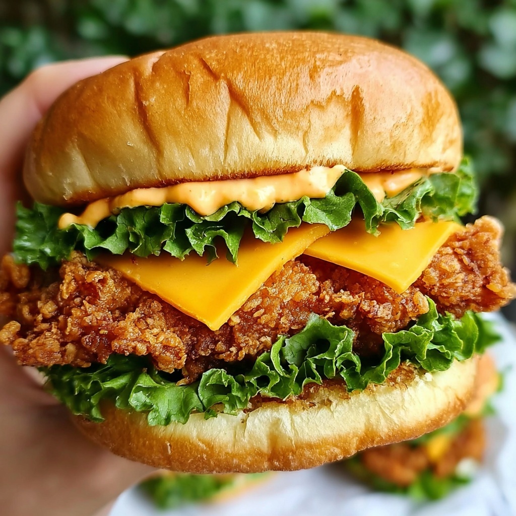 Spicy Crispy Chicken Burger Recipe - Recipe Image