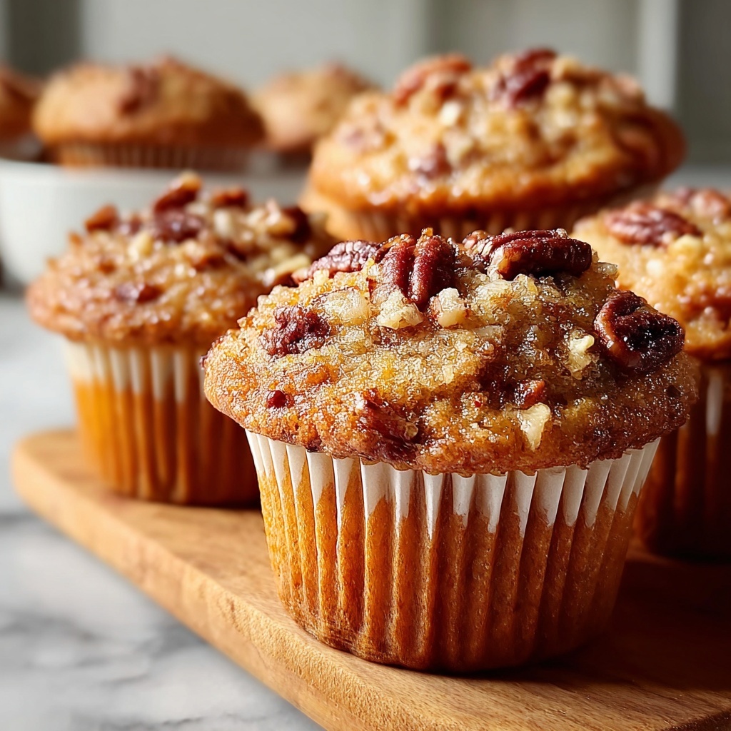 Pecan Pie Brown Sugar Muffins Recipe - Recipe Image