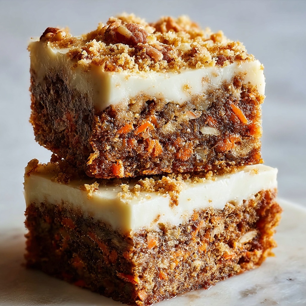 Carrot Cake Cream Cheese Bars Recipe - Recipe Image
