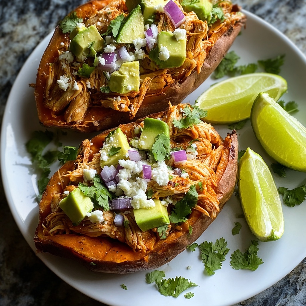 Chicken Avocado Stuffed Sweet Potatoes Recipe - Recipe Image