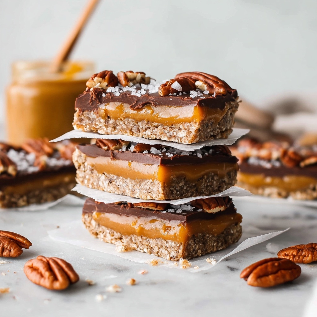 Vegan Pumpkin Spice Caramel Slices Recipe - Recipe Image