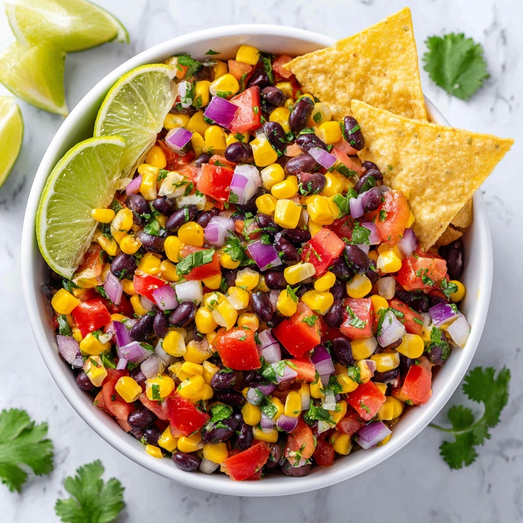 Zesty Black Bean Corn Salsa Recipe - Recipe Image