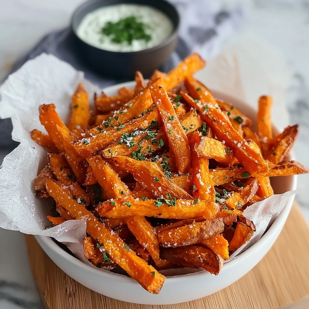 Air Fryer Crispy Sweet Potato Fries Recipe - Recipe Image