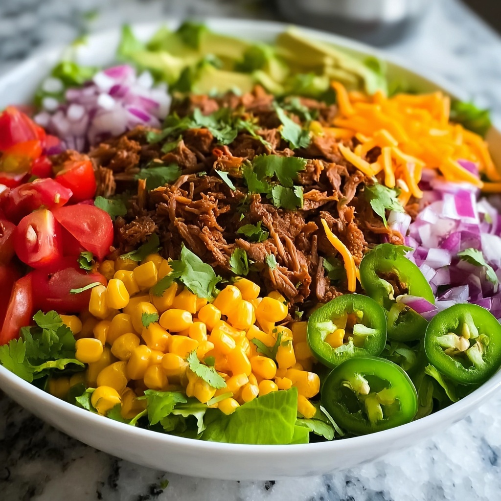 Taco Salad with Shredded Beef Recipe - Recipe Image