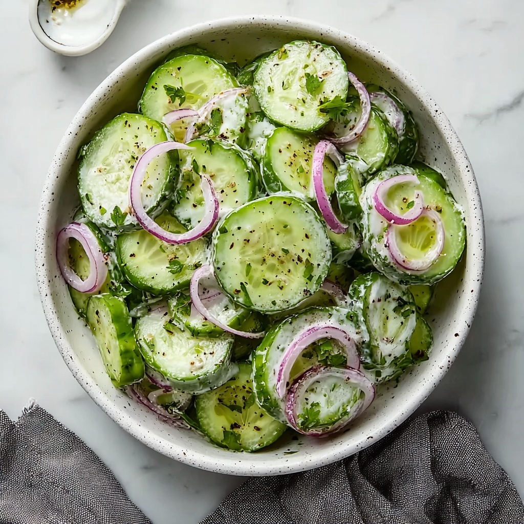 Creamy Cucumber Salad Recipe - Recipe Image