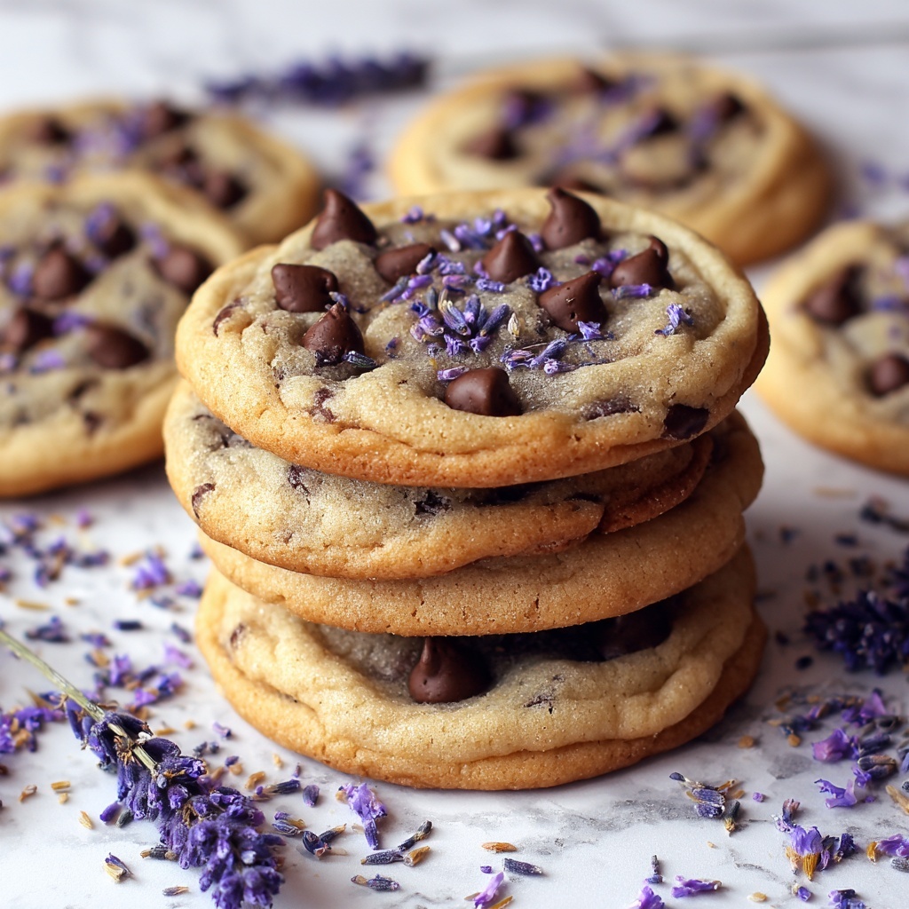 Lavender Chocolate Chip Cookies Recipe - Recipe Image