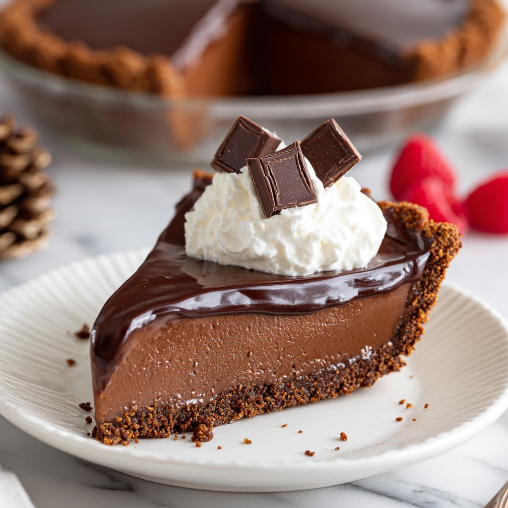 Keto Chocolate Pie Recipe - Recipe Image
