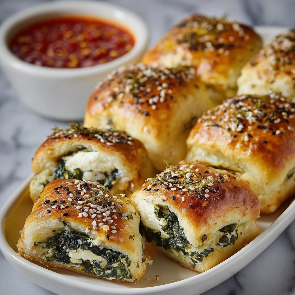 Spinach and Ricotta Rolls Recipe - Recipe Image