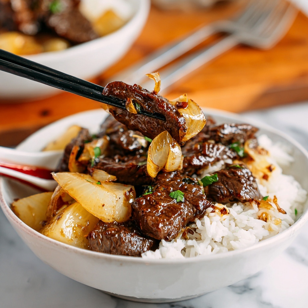Beef Onion Stir-fry Recipe - Recipe Image
