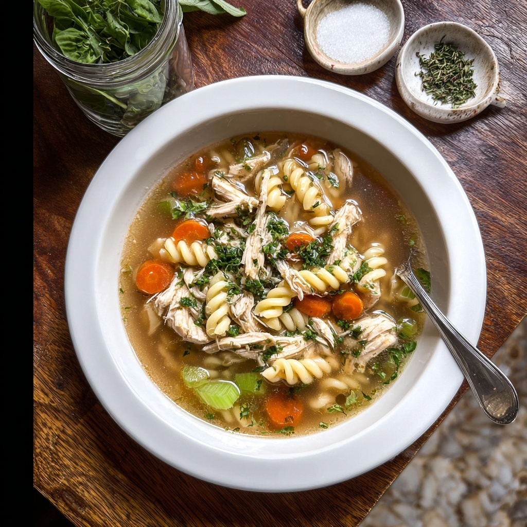 Fresh Herb Chicken Noodle Soup Recipe - Recipe Image