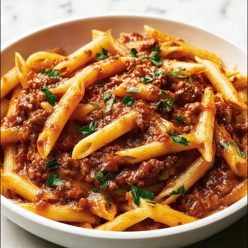 One Pot Sloppy Joe Pasta Recipe - Recipe Image