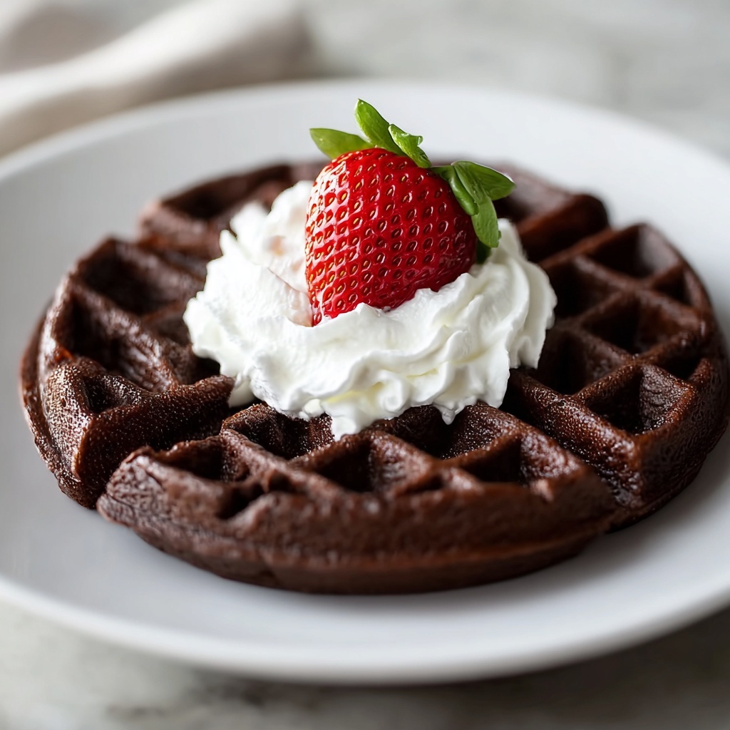 Brownie Batter Waffles Recipe - Recipe Image