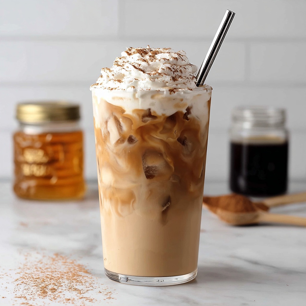 Iced Honey Cinnamon Latte Recipe - Recipe Image