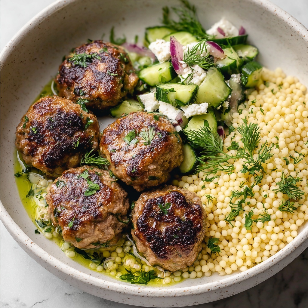Herby Greek Chicken Meatballs Recipe - Recipe Image