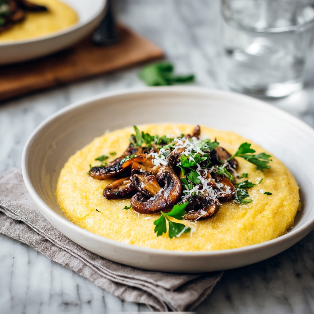 Creamy Polenta with Mushrooms Recipe - Recipe Image