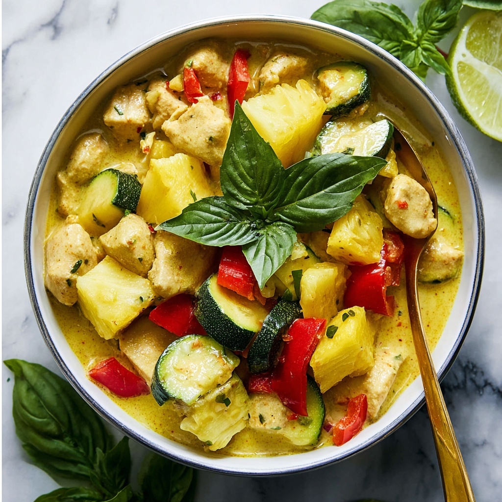 Thai Pineapple Curry with Chicken and Vegetables Recipe - Recipe Image