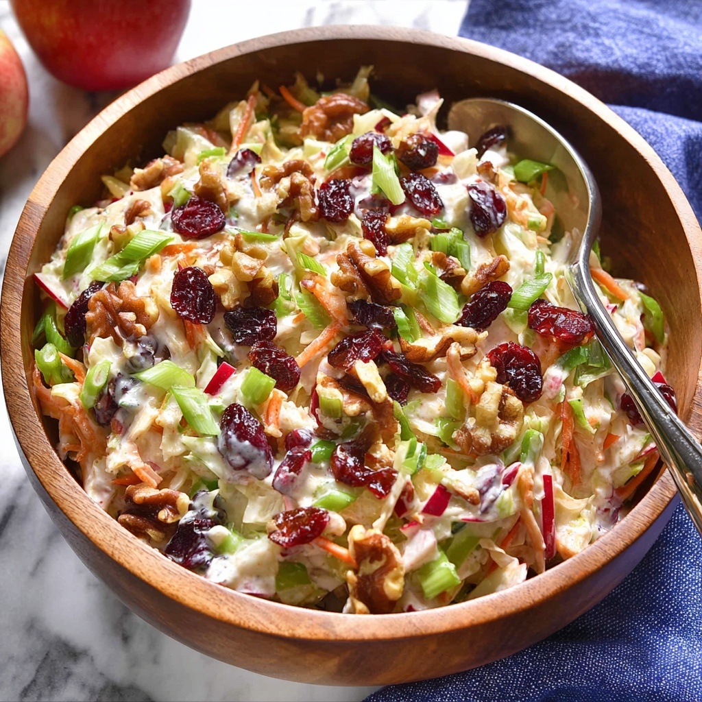 Easy Apple Cranberry Coleslaw Recipe - Recipe Image