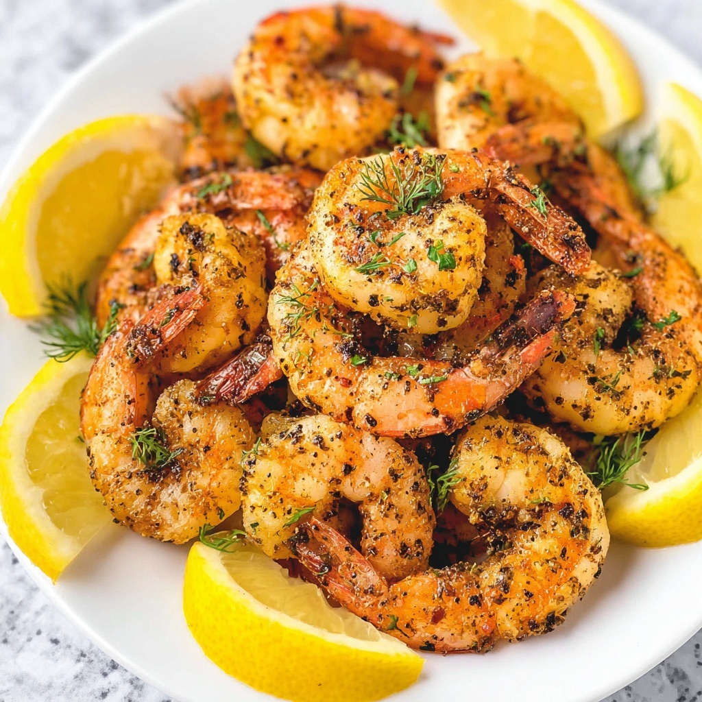 Air Fryer Shrimp with Dill and Lemon Recipe - Recipe Image