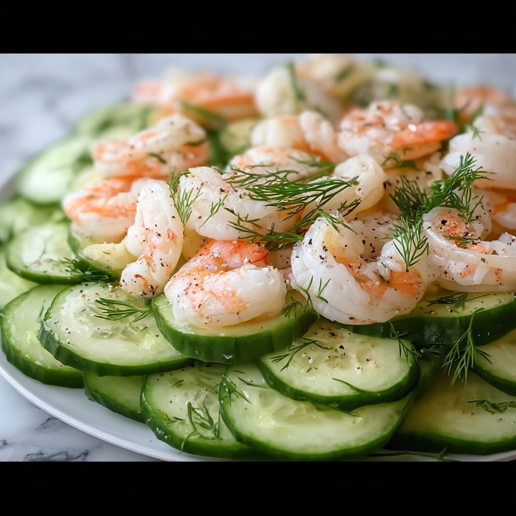 Creamy Cucumber Shrimp Salad Recipe - Recipe Image