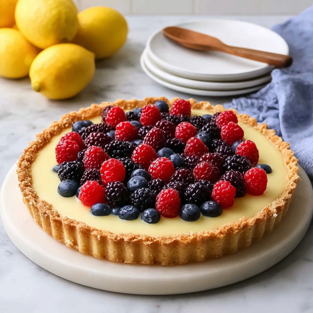 Lemon Berry Tart Recipe - Recipe Image