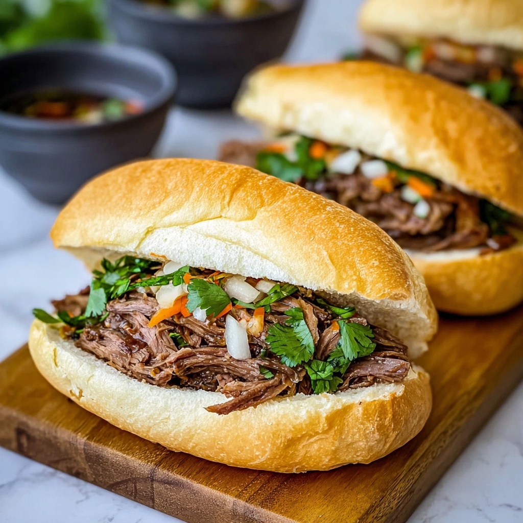 Instant Pot Italian Beef Sandwiches with Pepperoncini and Giardiniera Recipe - Recipe Image