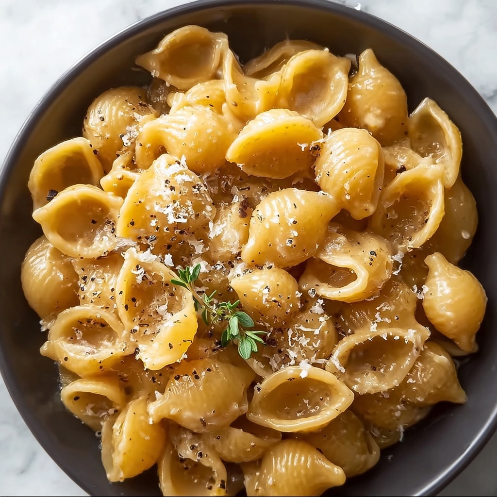 One Pot French Onion Pasta Recipe - Recipe Image