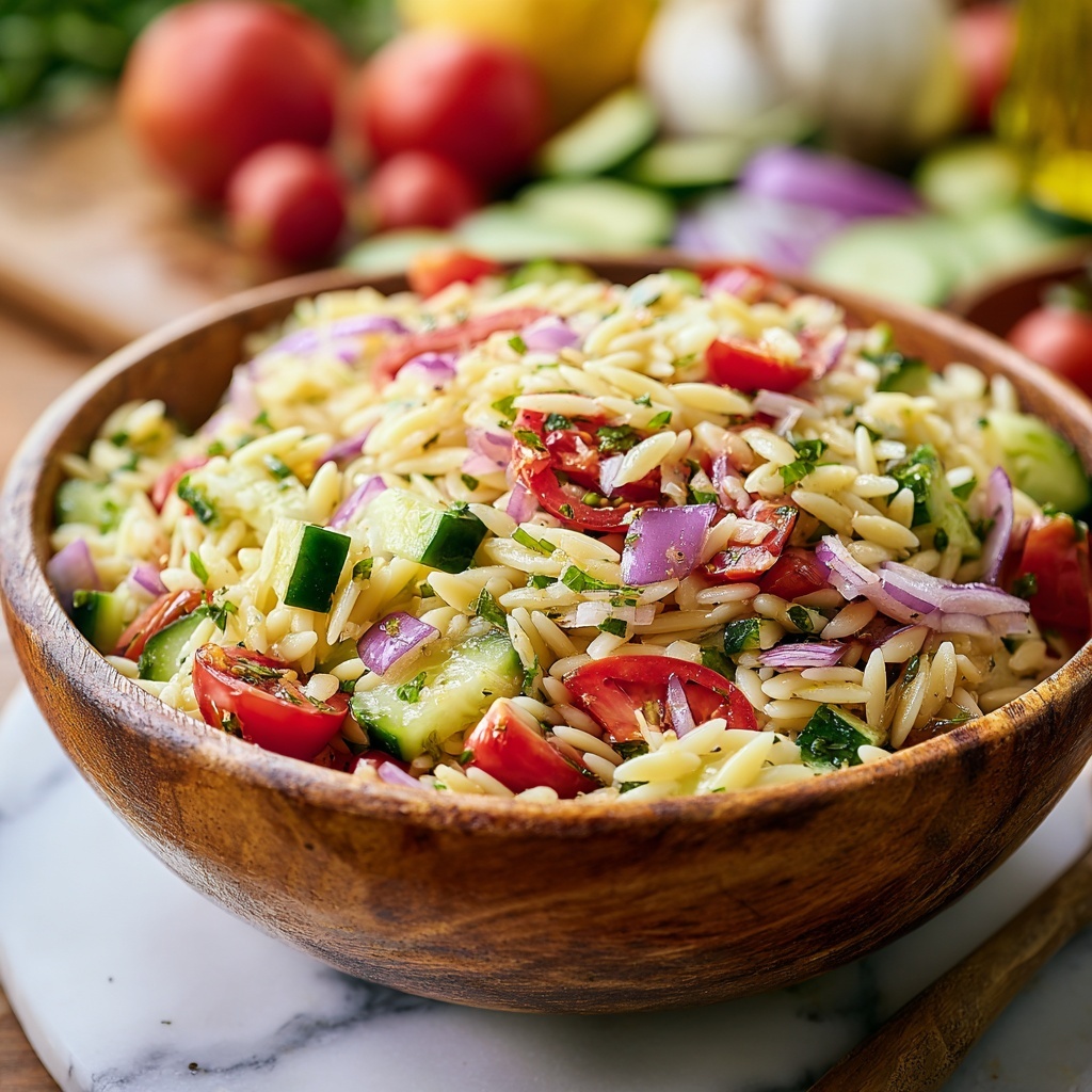 Best Orzo Pasta Salad Recipe - Recipe Image