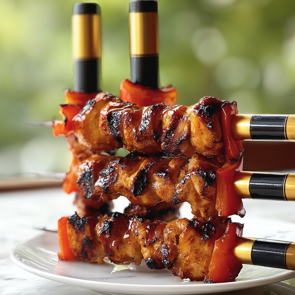 Tropical Hawaiian Chicken Skewers Recipe - Recipe Image
