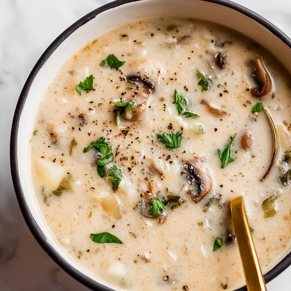 Easy Cream of Mushroom Soup Recipe - Recipe Image