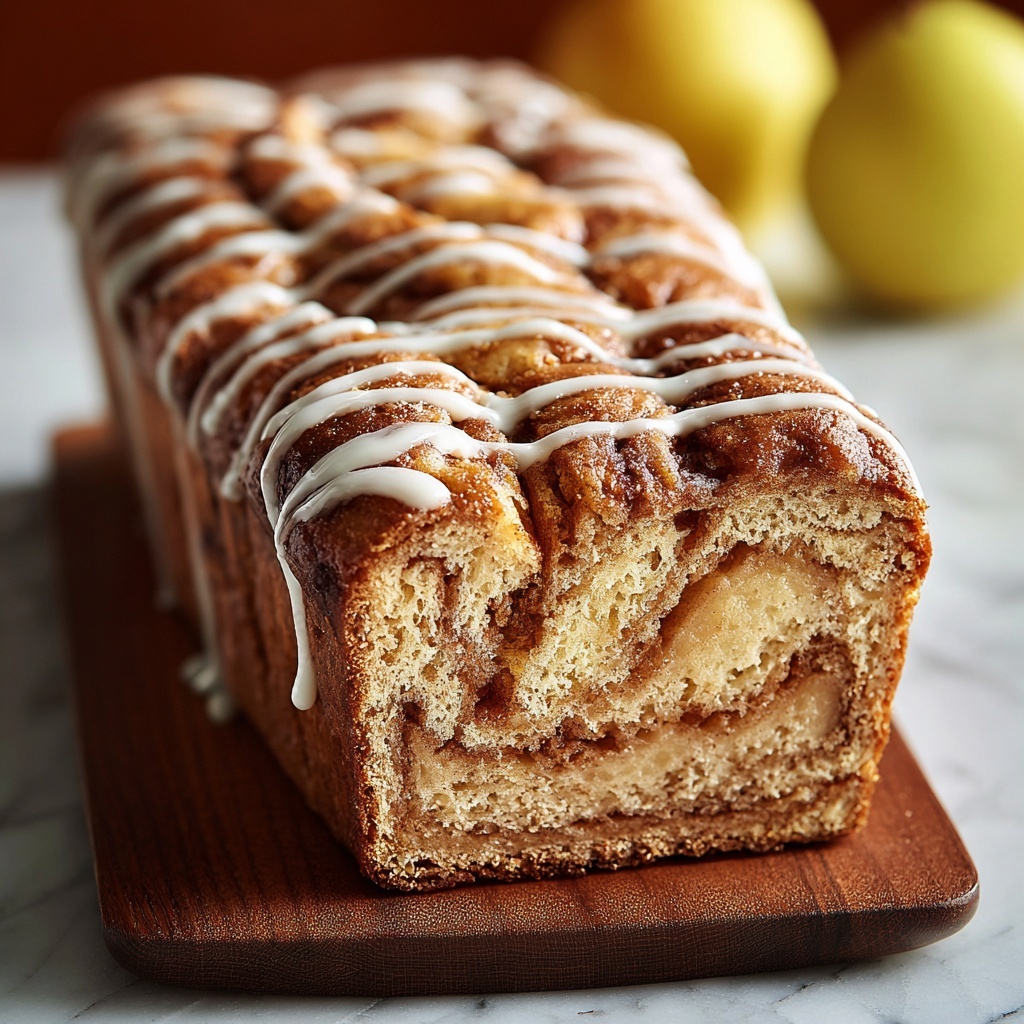 Cinnamon Swirl Apple Fritter Bread Recipe - Recipe Image
