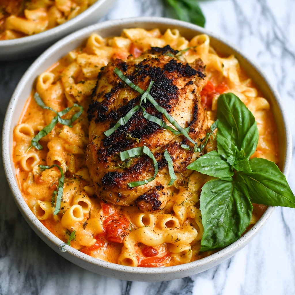 Garlic Basil Chicken with Tomato Butter Sauce Recipe - Recipe Image