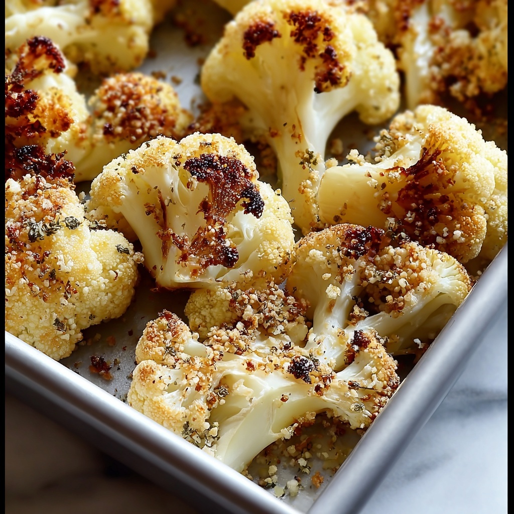 Crispy Parmesan Roasted Cauliflower Recipe - Recipe Image