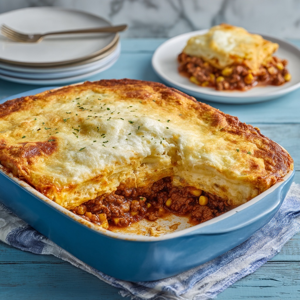 Beef Nacho Casserole Recipe - Recipe Image