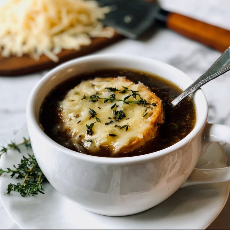 French Onion Bagel Soup Recipe