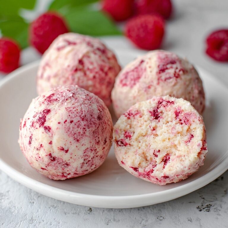 Raspberry Cheesecake Protein Balls Recipe