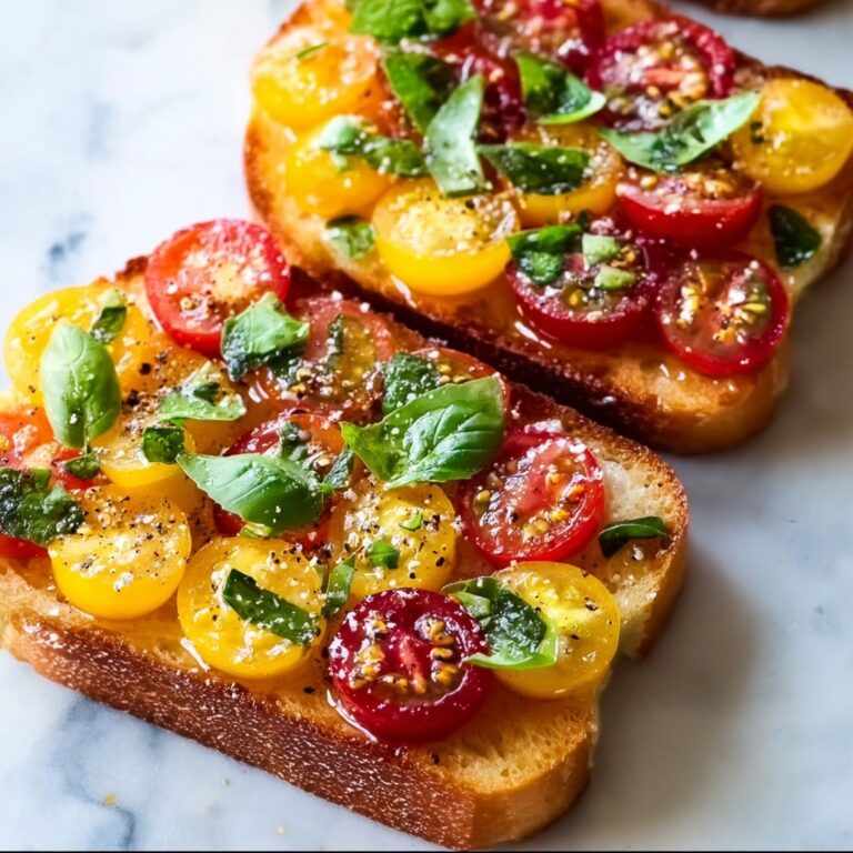 Fresh Cherry Tomato and Basil Bruschetta Recipe